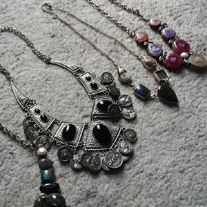 // NECKLACE LOT // BOHEMIAN JEWELRY